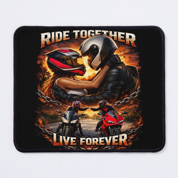 Item preview, Ride together live forever t-shirt love couple motorcycles passion Valentines day designed and sold by JP-Crew-100.