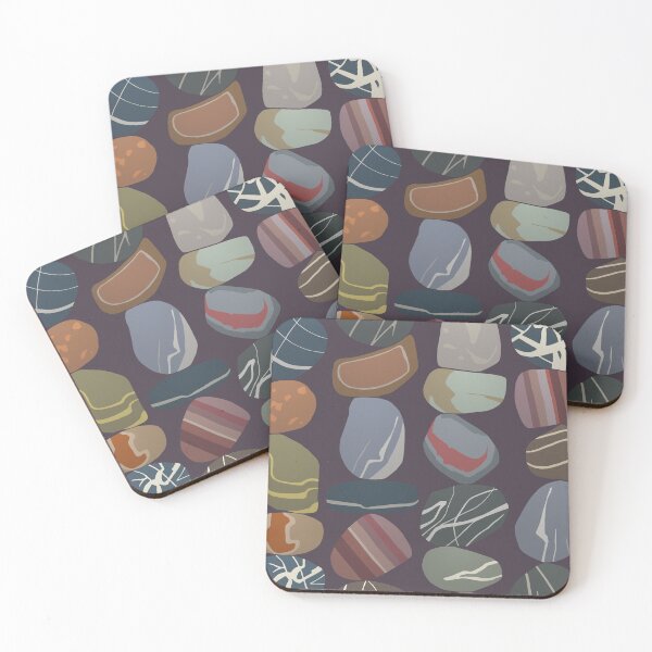 Item preview, minimal pebbles deep mulberry designed and sold by scrummy.