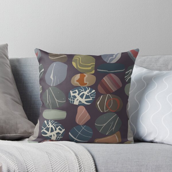 Item preview, minimal pebbles deep mulberry designed and sold by scrummy.