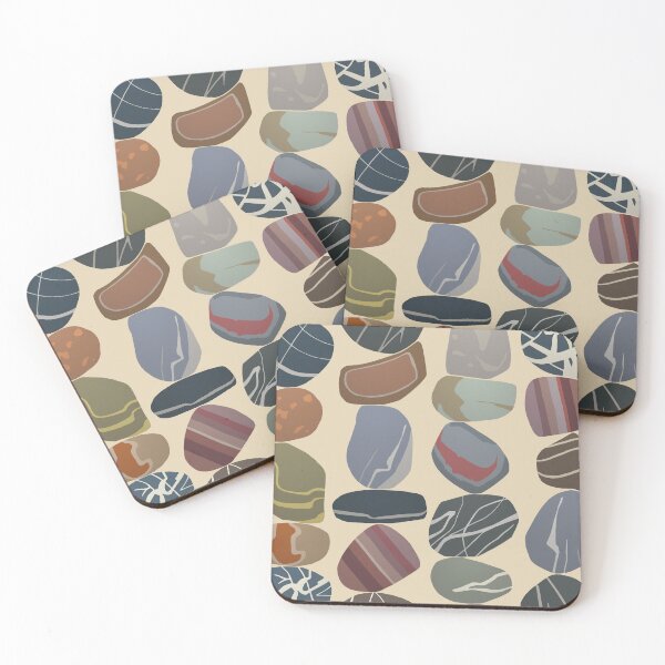 Item preview, minimal pebbles pale sand designed and sold by scrummy.