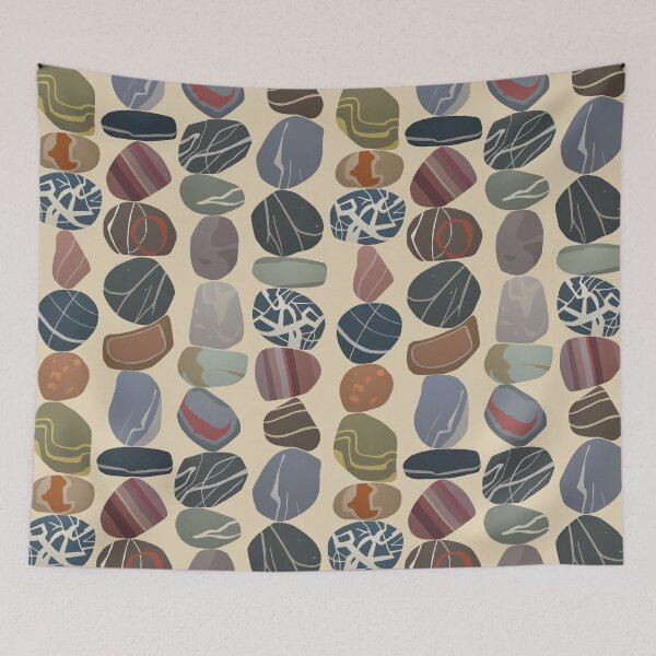 Item preview, minimal pebbles pale sand designed and sold by scrummy.