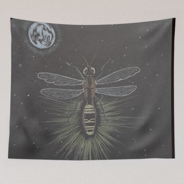 Item preview, Firefly glow show on the night of a full moon  designed and sold by Matt Starr Fine Art .