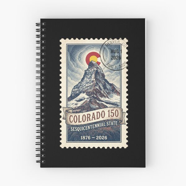 Item preview, Colorado Sesquicentennial 2026 - Vintage Mountain Postmark designed and sold by G350.