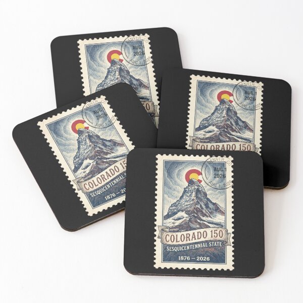 Item preview, Colorado Sesquicentennial 2026 - Vintage Mountain Postmark designed and sold by G350.