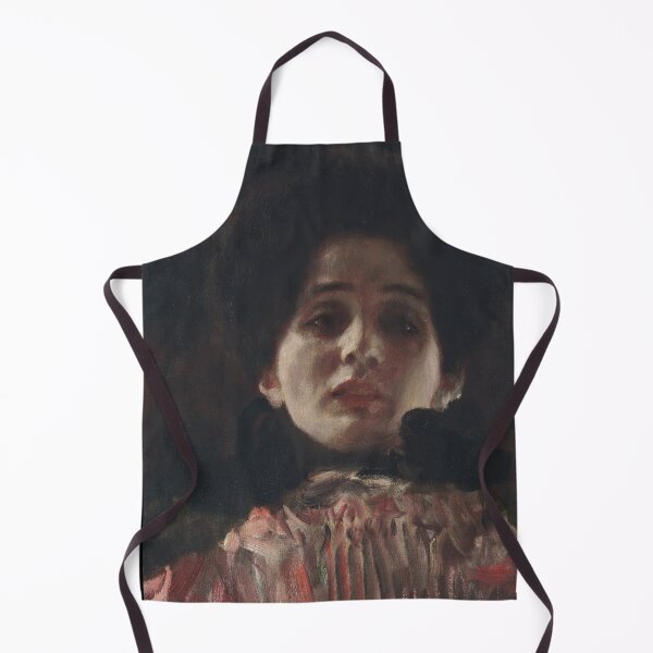 Item preview, Dame En Face Mit Plisiertem Kleid by Gustav Klimt: Elegant Portrait Poster designed and sold by artofuniverse.