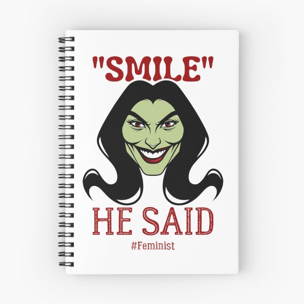 Item preview, Smile, He Said | Sassy Defiant Feminist Art designed and sold by ObsidianDaz.