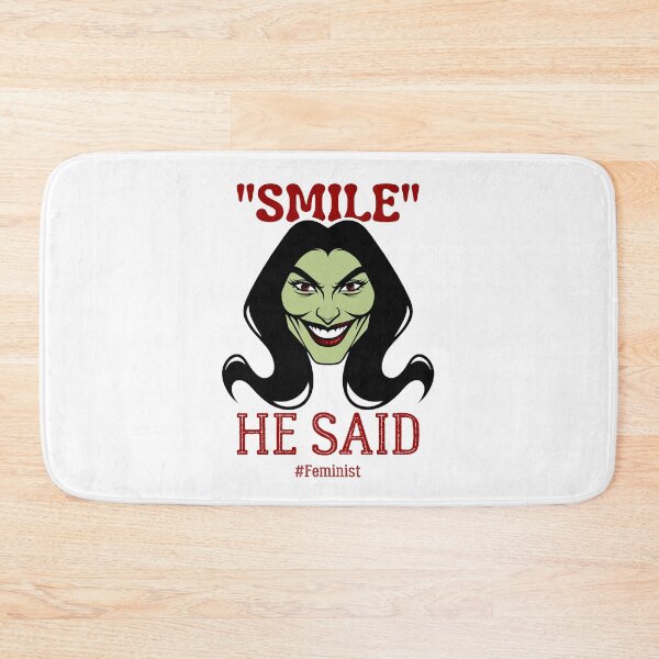 Item preview, Smile, He Said | Sassy Defiant Feminist Art designed and sold by ObsidianDaz.