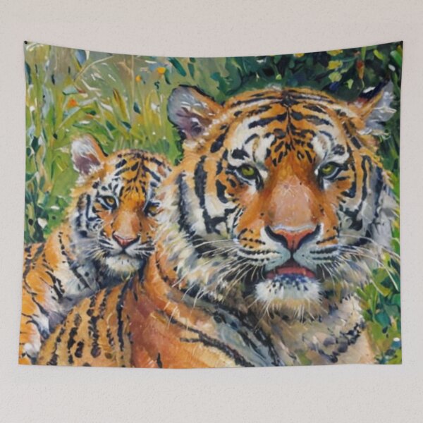 Item preview, Tiger mum and cub designed and sold by sid1802.