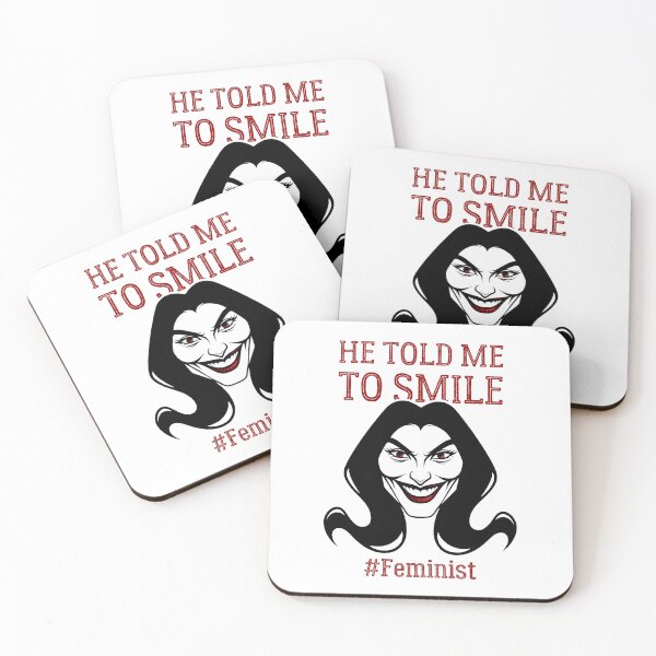 Item preview, Smile For Me | Sassy Defiant Feminist Art designed and sold by ObsidianDaz.