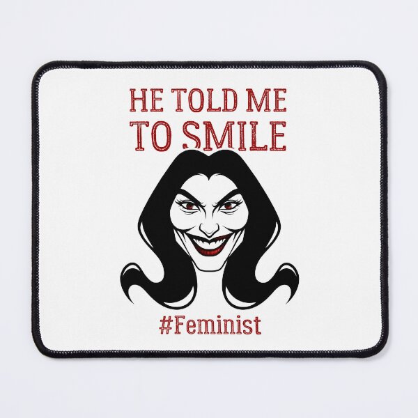 Item preview, Smile For Me | Sassy Defiant Feminist Art designed and sold by ObsidianDaz.