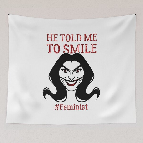 Item preview, Smile For Me | Sassy Defiant Feminist Art designed and sold by ObsidianDaz.
