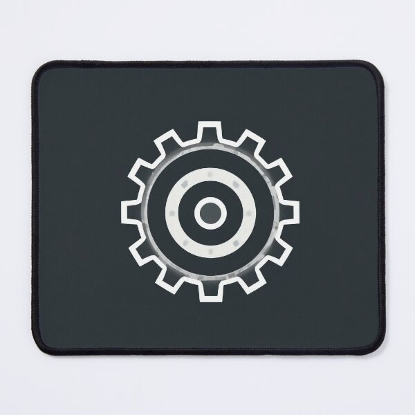 Item preview, Industrial Minimal Gear Icon - Modern Mehcanical Symbol Design designed and sold by PrintForgeLab.