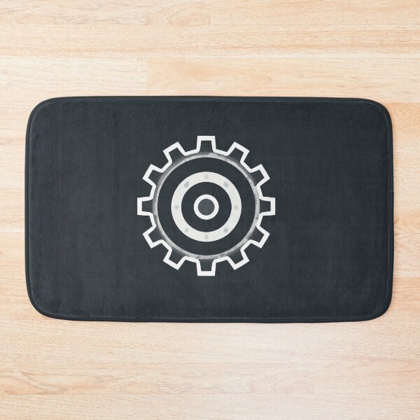 Item preview, Industrial Minimal Gear Icon - Modern Mehcanical Symbol Design designed and sold by PrintForgeLab.