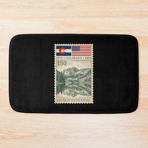 Item preview, Maroon Bells Colorado 150th Anniversary - Retro Stamp Art designed and sold by G350.