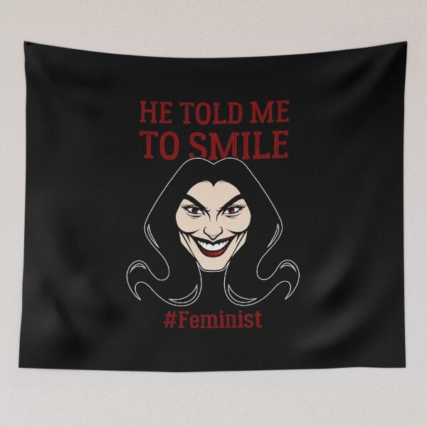 Item preview, Smile For Me | Sassy Defiant Feminist Art designed and sold by ObsidianDaz.