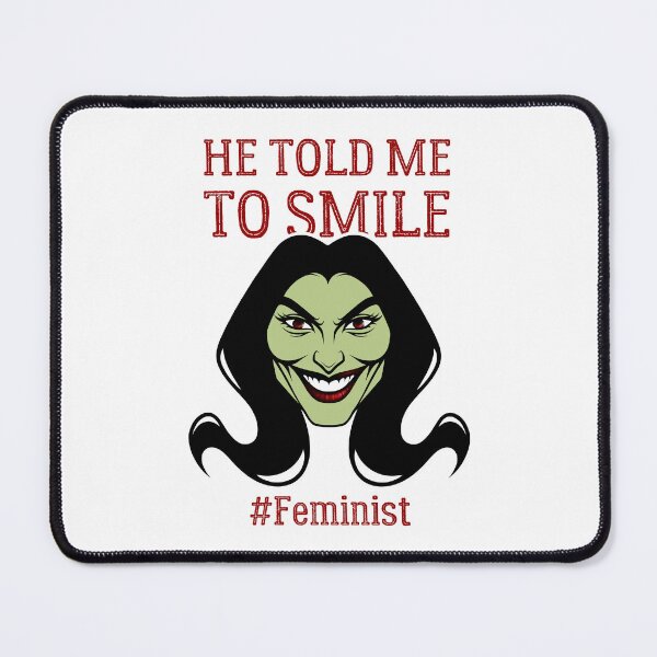 Item preview, Smile For Me | Sassy Defiant Feminist Art designed and sold by ObsidianDaz.