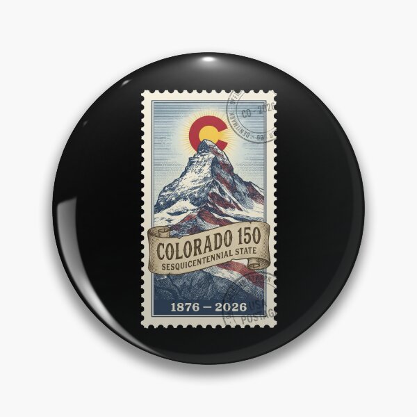Item preview, Colorado 1876-2026 Sesquicentennial - Majestic Peak Stamp designed and sold by G350.