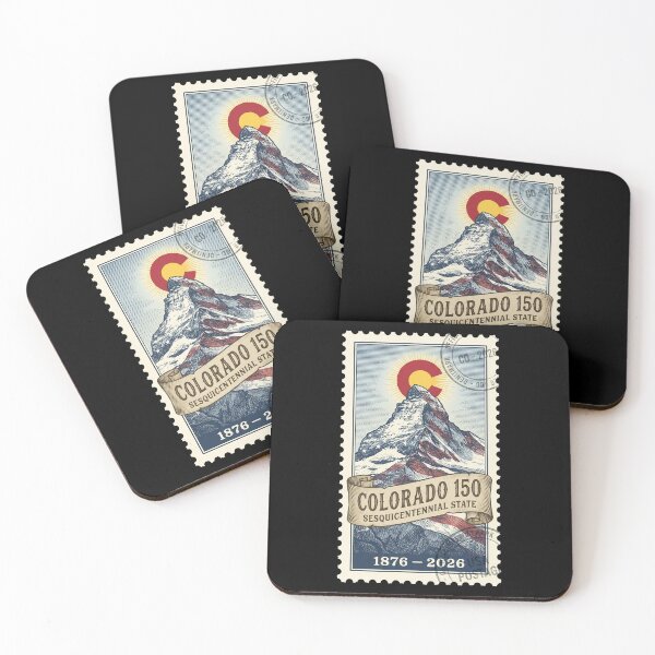 Item preview, Colorado 1876-2026 Sesquicentennial - Majestic Peak Stamp designed and sold by G350.