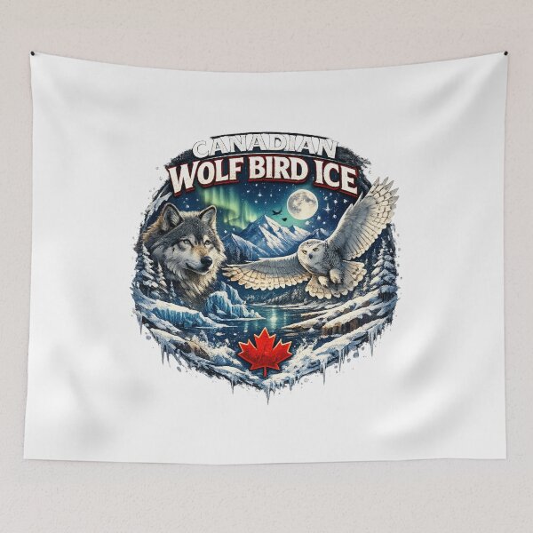 Item preview, Canadian Wolf Bird Ice Fantasy designed and sold by Mukesh Saxena.