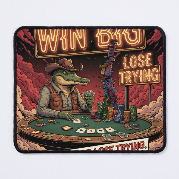 Item preview, The Card Shark Gator: Win Big or Lose Trying designed and sold by GambleCore.