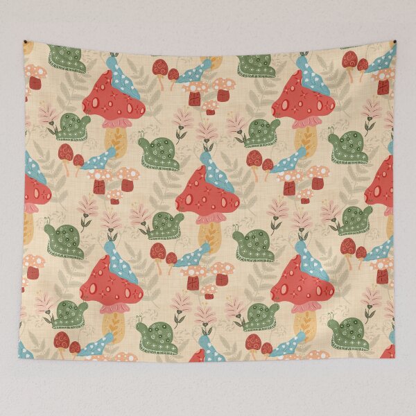 Item preview, Snail’s Wonderland Pattern in Yellow designed and sold by designsbyklm.