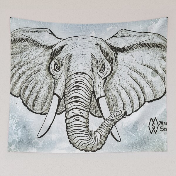 Item preview, Enraged elephant  designed and sold by Matt Starr Fine Art .