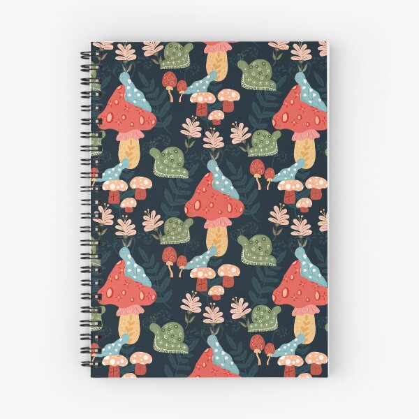 Item preview, Snail’s Wonderland Pattern in Navy designed and sold by designsbyklm.