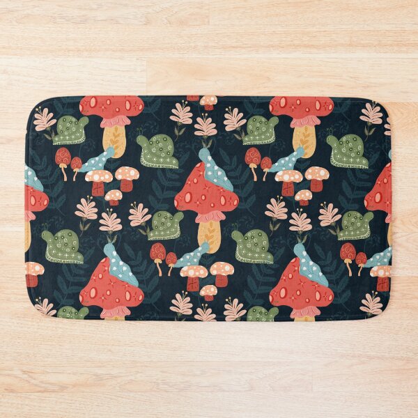 Item preview, Snail’s Wonderland Pattern in Navy designed and sold by designsbyklm.