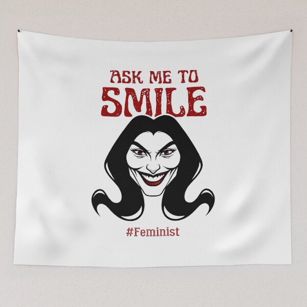 Item preview, Smile For Me | Sassy Defiant Feminist Art designed and sold by ObsidianDaz.