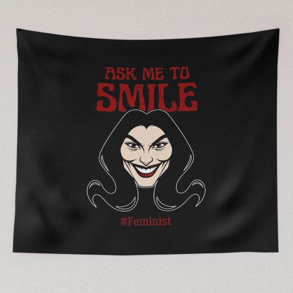 Item preview, Smile For Me | Sassy Defiant Feminist Art designed and sold by ObsidianDaz.