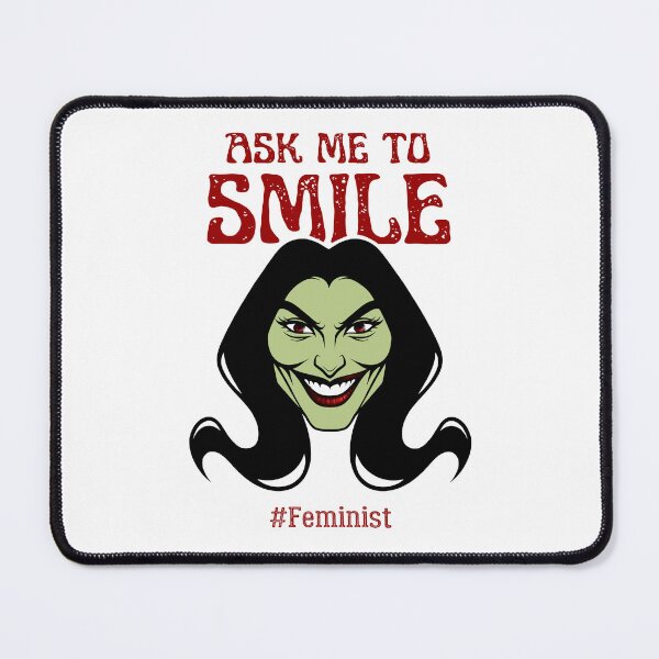 Item preview, Smile For Me | Sassy Defiant Feminist Art designed and sold by ObsidianDaz.