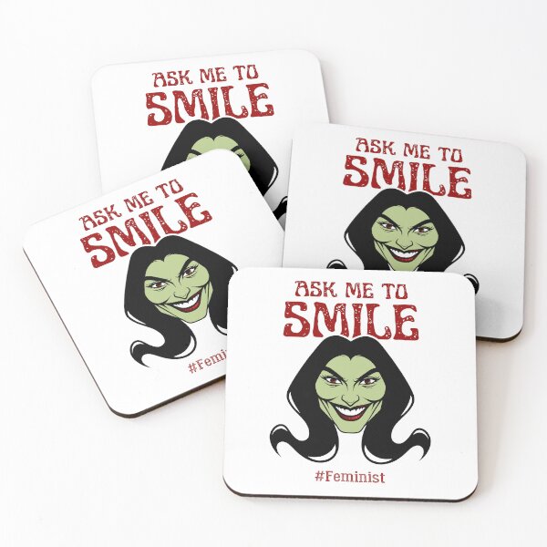 Item preview, Smile For Me | Sassy Defiant Feminist Art designed and sold by ObsidianDaz.