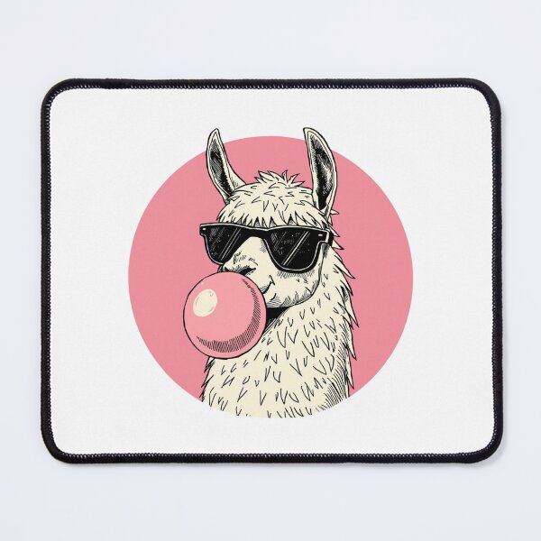 Item preview, funny Llama with Pink Bubble Gum designed and sold by SOUFIANE1991.