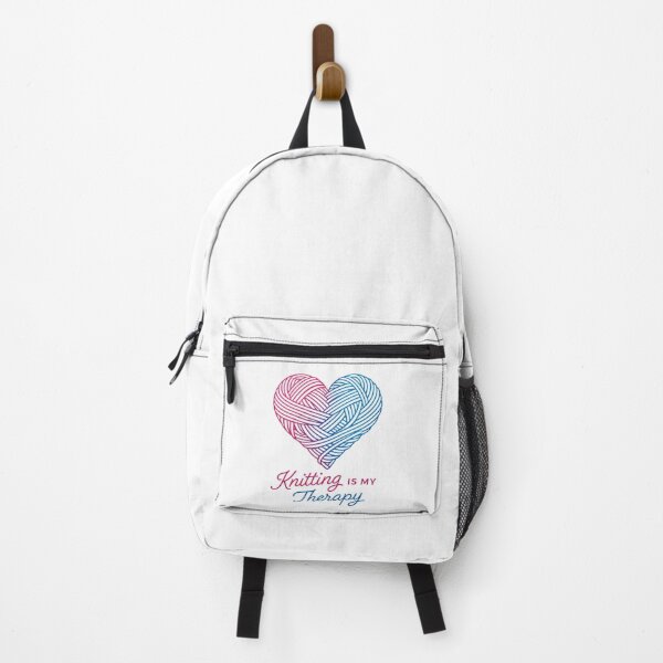 Item preview, Knitting Is My Therapy – Yarn Heart Illustration for Knitters designed and sold by SidTastic .