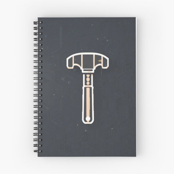 Item preview, Industrial Minimal Hammer Icon - Modern Tool Symbol Design designed and sold by PrintForgeLab.