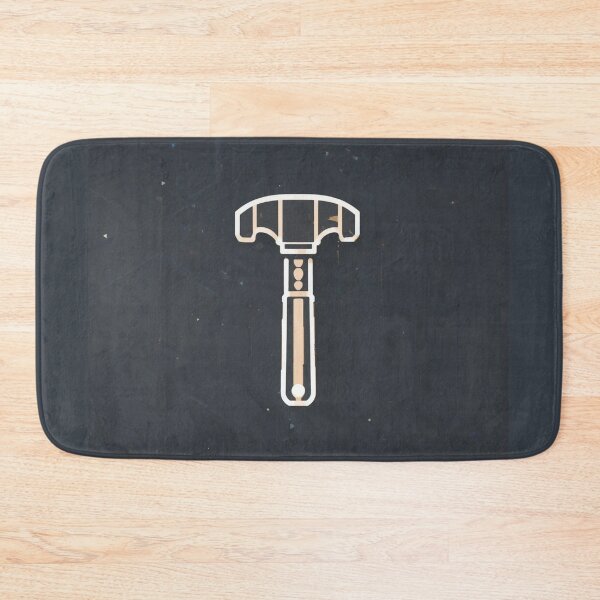 Item preview, Industrial Minimal Hammer Icon - Modern Tool Symbol Design designed and sold by PrintForgeLab.