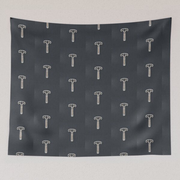 Item preview, Industrial Minimal Hammer Icon - Modern Tool Symbol Design designed and sold by PrintForgeLab.