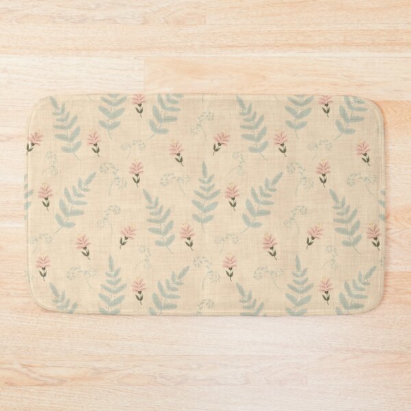 Item preview, Flowers and Ferns Pattern in Yellow designed and sold by designsbyklm.