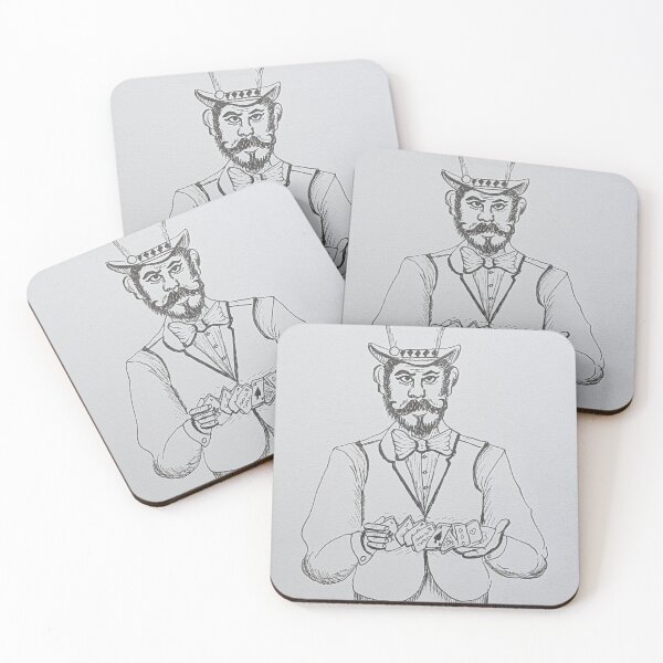 Item preview, Card dealer shuffling the deck  designed and sold by Matt Starr Fine Art .