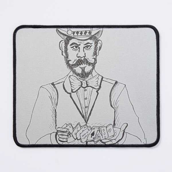 Item preview, Card dealer shuffling the deck designed and sold by Matt Starr Fine Art .