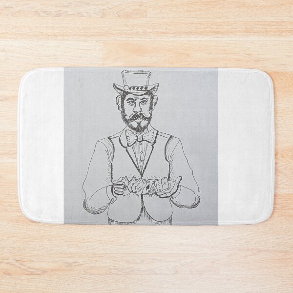 Item preview, Card dealer shuffling the deck  designed and sold by Matt Starr Fine Art .