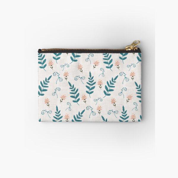 Item preview, Flowers and Ferns Pattern in White with Brown Texture designed and sold by designsbyklm.