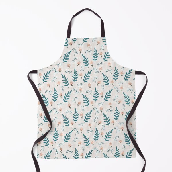 Item preview, Flowers and Ferns Pattern in White with Brown Texture designed and sold by designsbyklm.