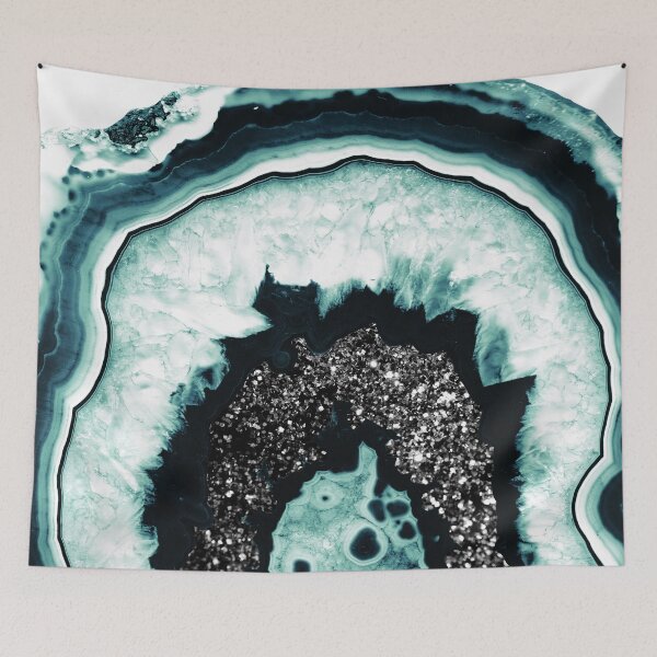 Item preview, Icy Blue Agate #1 (Photo of Glitter Only - Not Reflective) designed and sold by Anita's & Bella's Art.