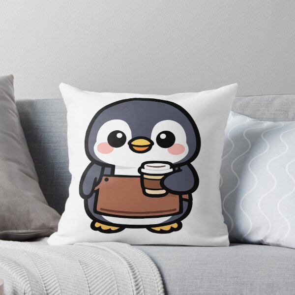 Item preview, Cute Penguin Barista – Cozy Coffee Animal Illustration designed and sold by CozyCritterShop.