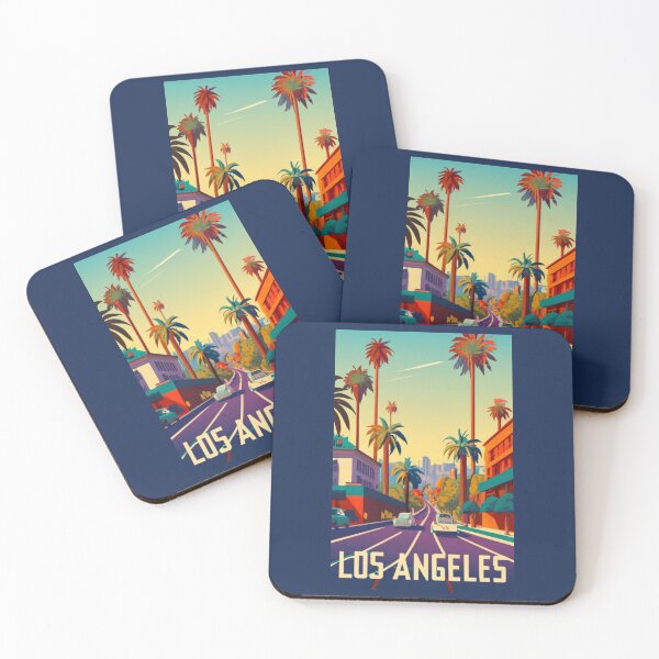 Item preview, A Vintage Travel Art of Los Angeles - California - US  designed and sold by GoodOldVintage.