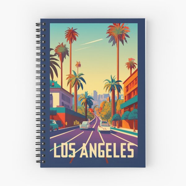 Item preview, A Vintage Travel Art of Los Angeles - California - US  designed and sold by GoodOldVintage.