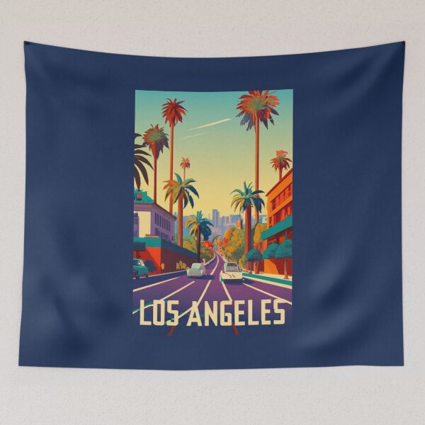 Item preview, A Vintage Travel Art of Los Angeles - California - US  designed and sold by GoodOldVintage.