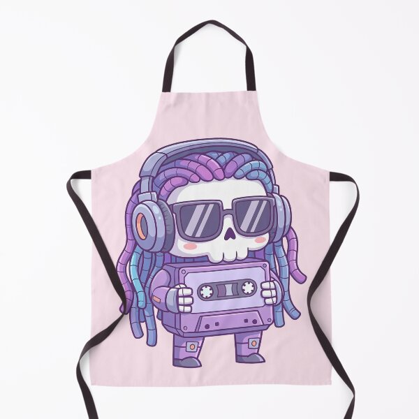 Item preview, Retro Skull Cassette Character Art | Music Lover Cool Illustration designed and sold by NeoShard.