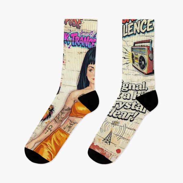 Item preview, Urban Muse Graffiti Girl – Music & Tattoos Street Art Design designed and sold by Hen-C-Art.